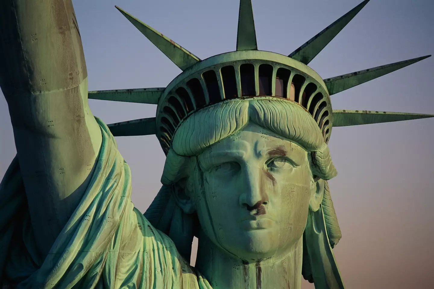 The Statue of Liberty was originally copper-colored.