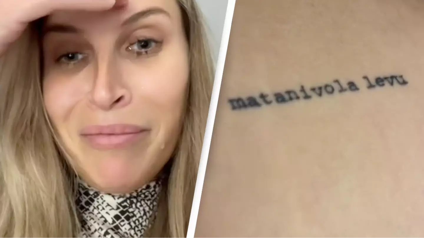 Woman in tears after discovering the real meaning of tattoo she got in Fiji