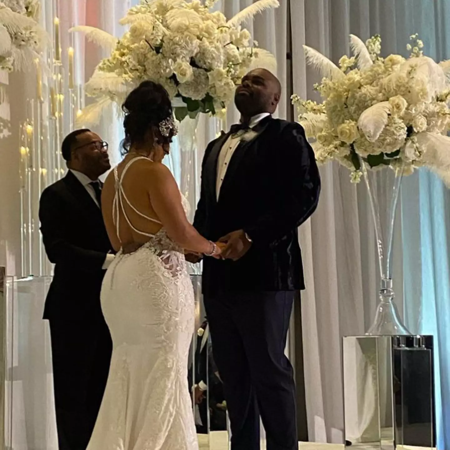 Michael Oher married Tiffany Roy on Saturday (5 November).