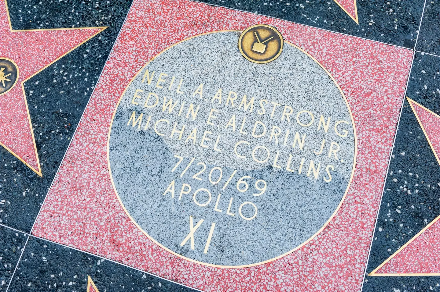 The crew were honoured with a star on the walk of fame.