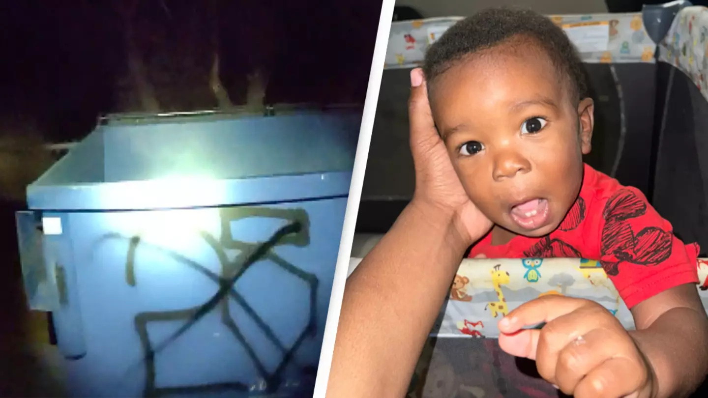 Chilling footage shows moment police find missing toddler’s body in dumpster