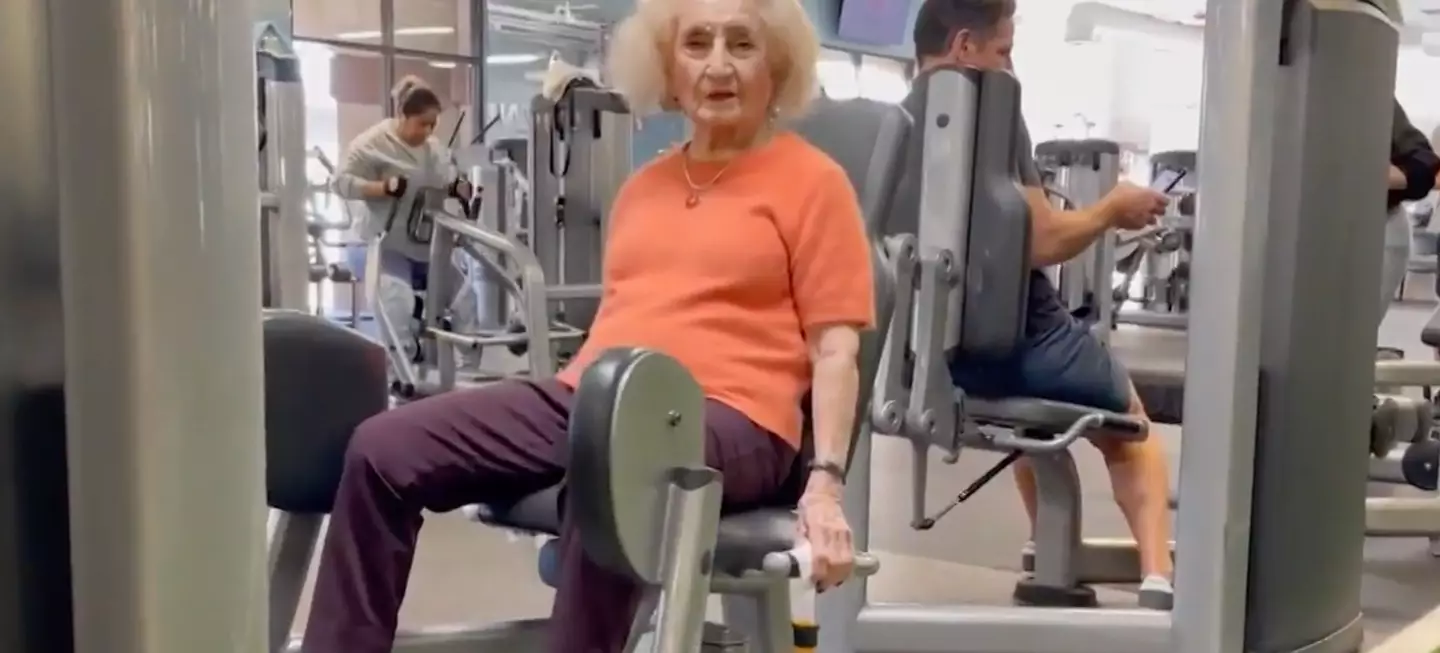 Teresa regularly hits the gym at least three times every single week.