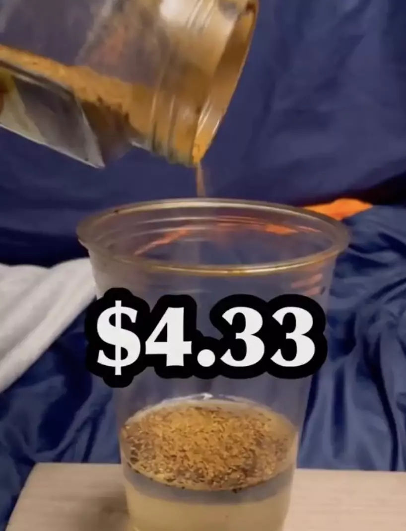 Hoy saved money by making his own coffee.