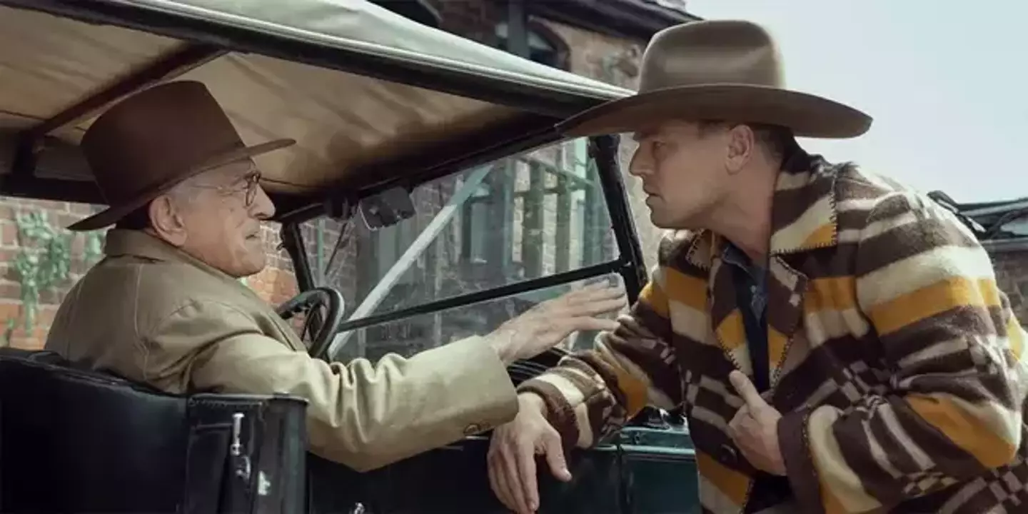 Robert De Niro and Leo DiCaprio in Killers of the Flower Moon.