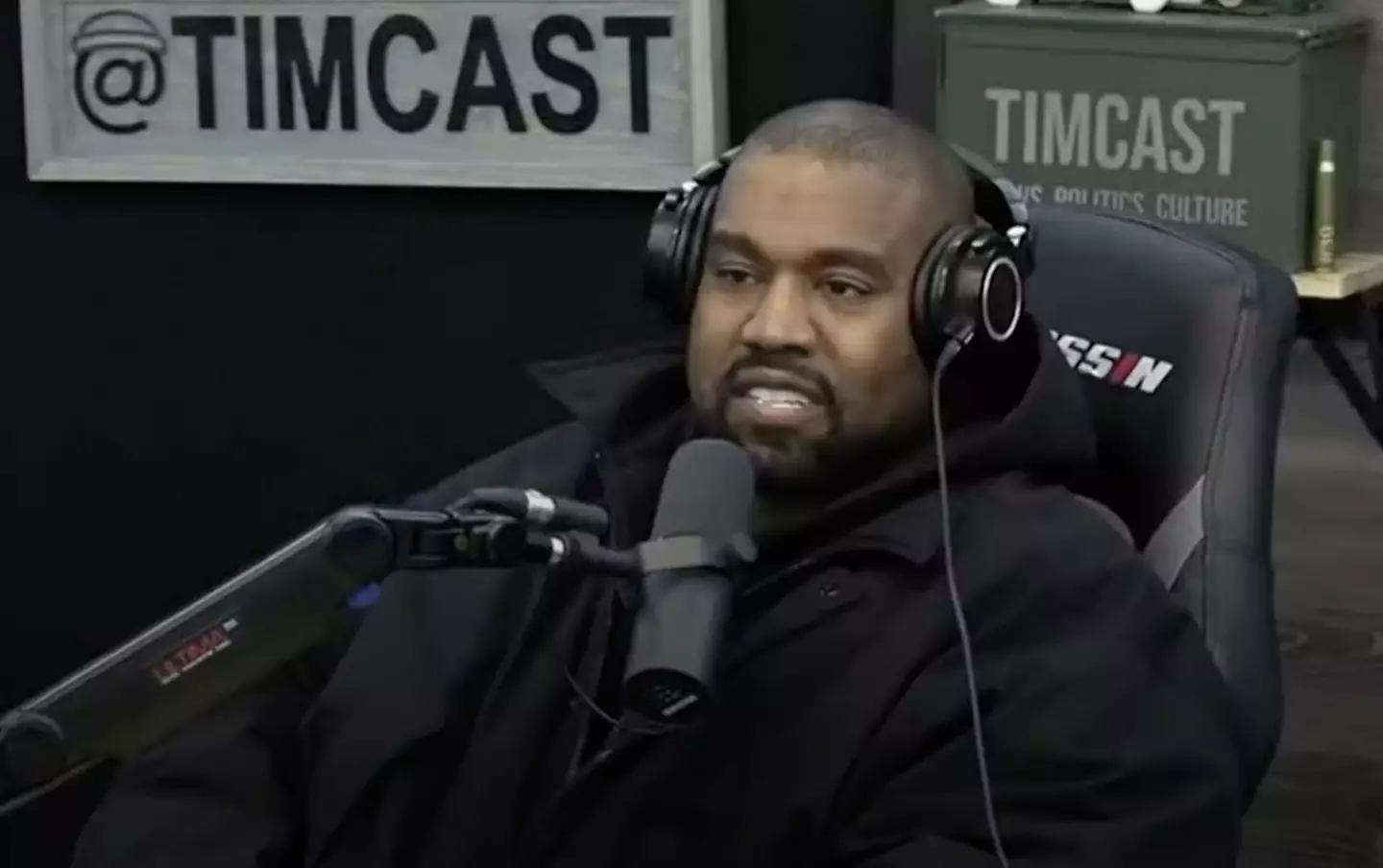 Host Tim Pool attempted to continue the conversation as West walked out.