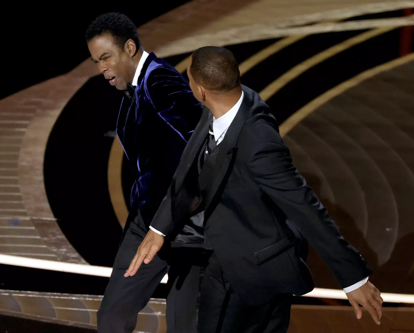 Will Smith slaps Chris Rock at the Oscars.