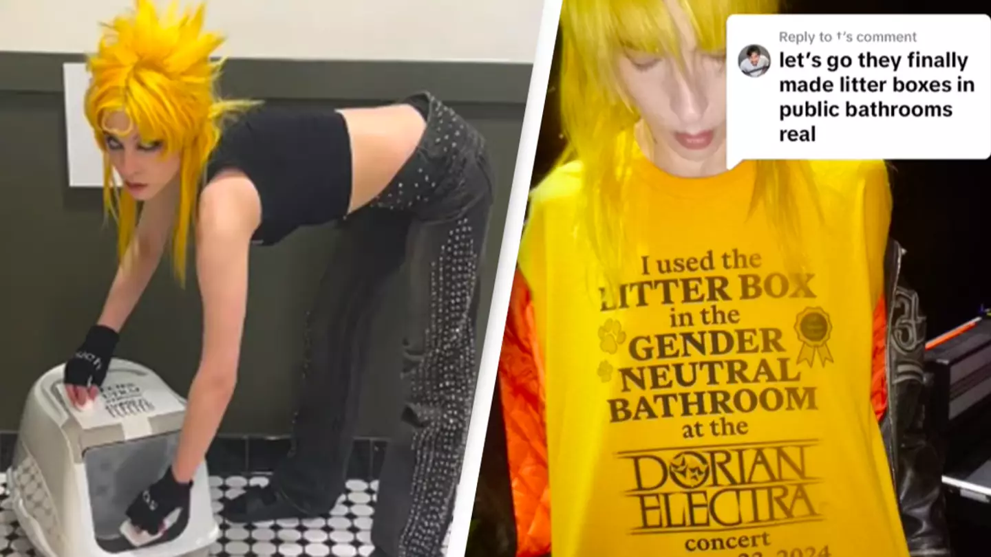 Singer goes viral after putting litter boxes in 'species-neutral' bathrooms on tour