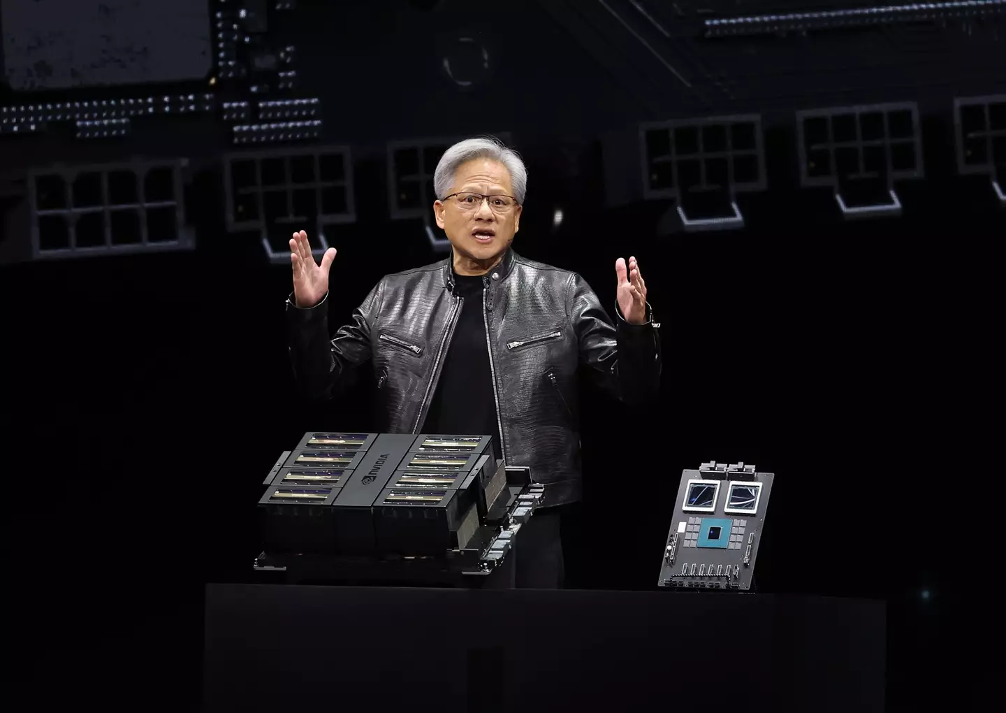 Jensen Huang, Nvidia’s co-founder and chief executive officer. (Justin Sullivan/Getty Images)