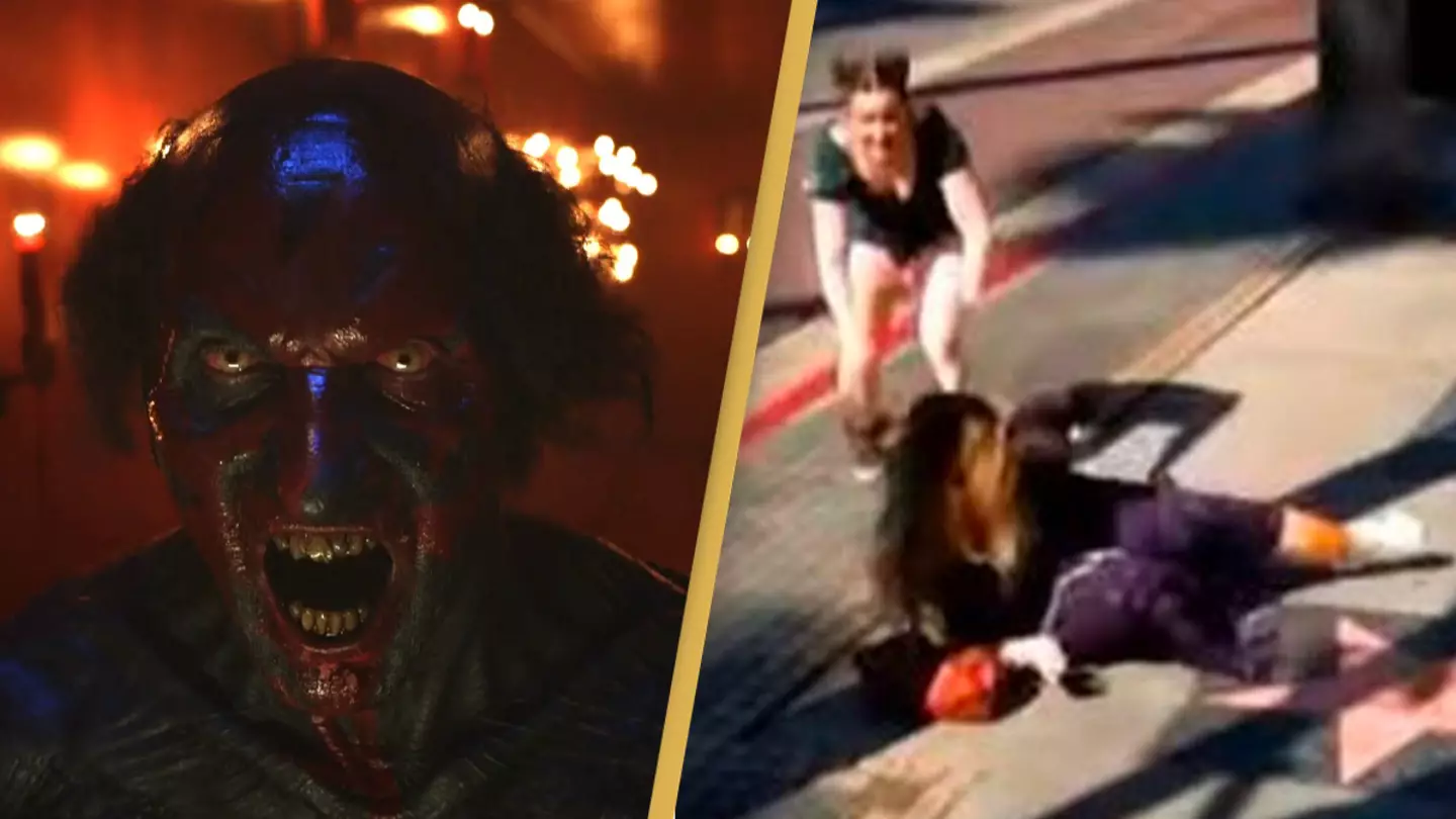 People seen collapsing in the middle of the street over creepy stunt for new Insidious film