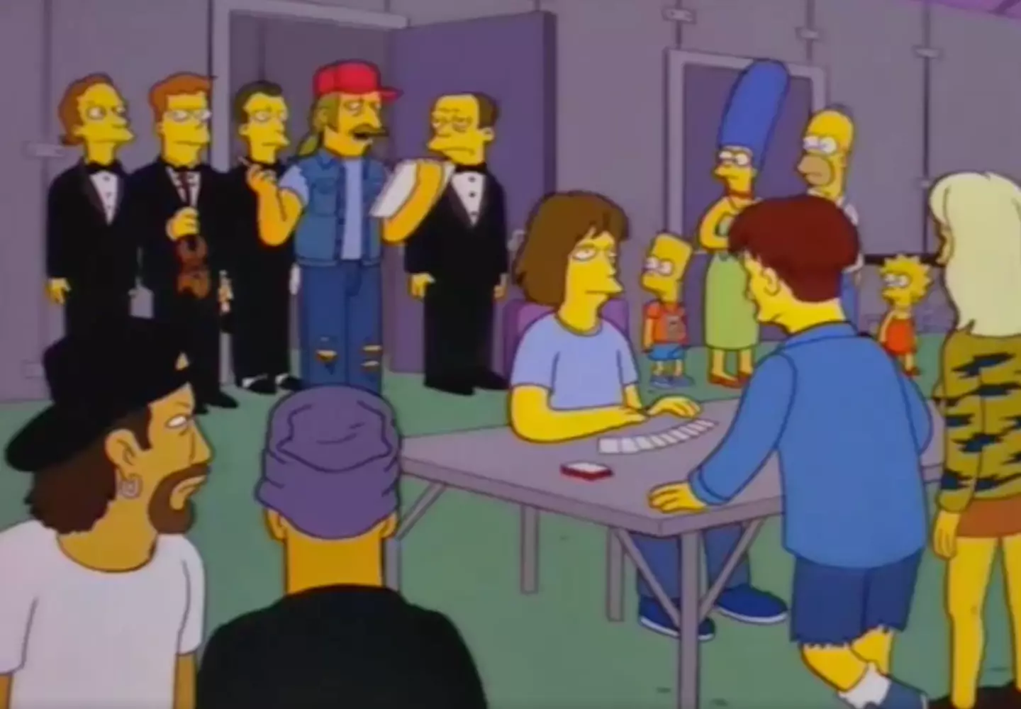 The scene from 'Homerpalooza'.