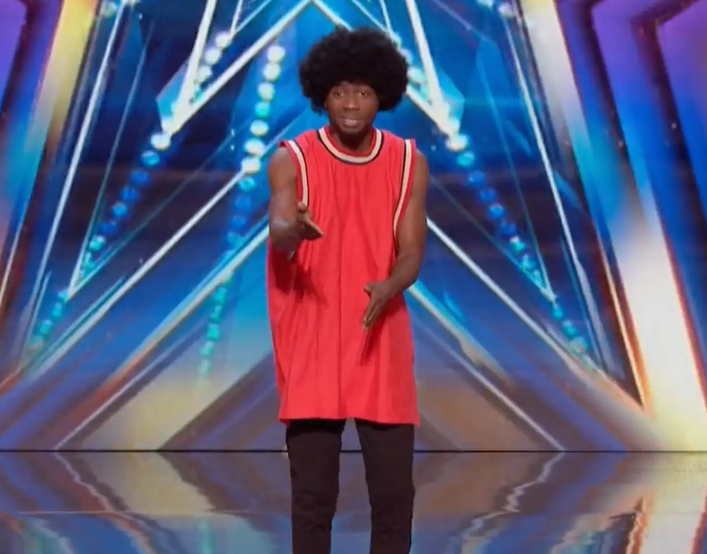 'J-OSH' shows off his rapping skills.