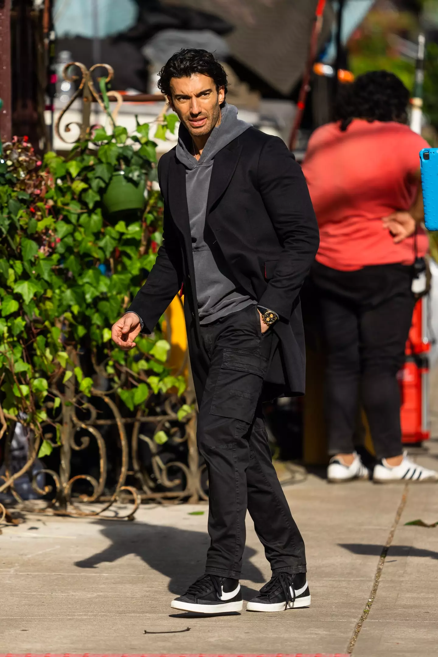 Justin Baldoni pictured on the set of It Ends With Us (Gotham/GC Images)