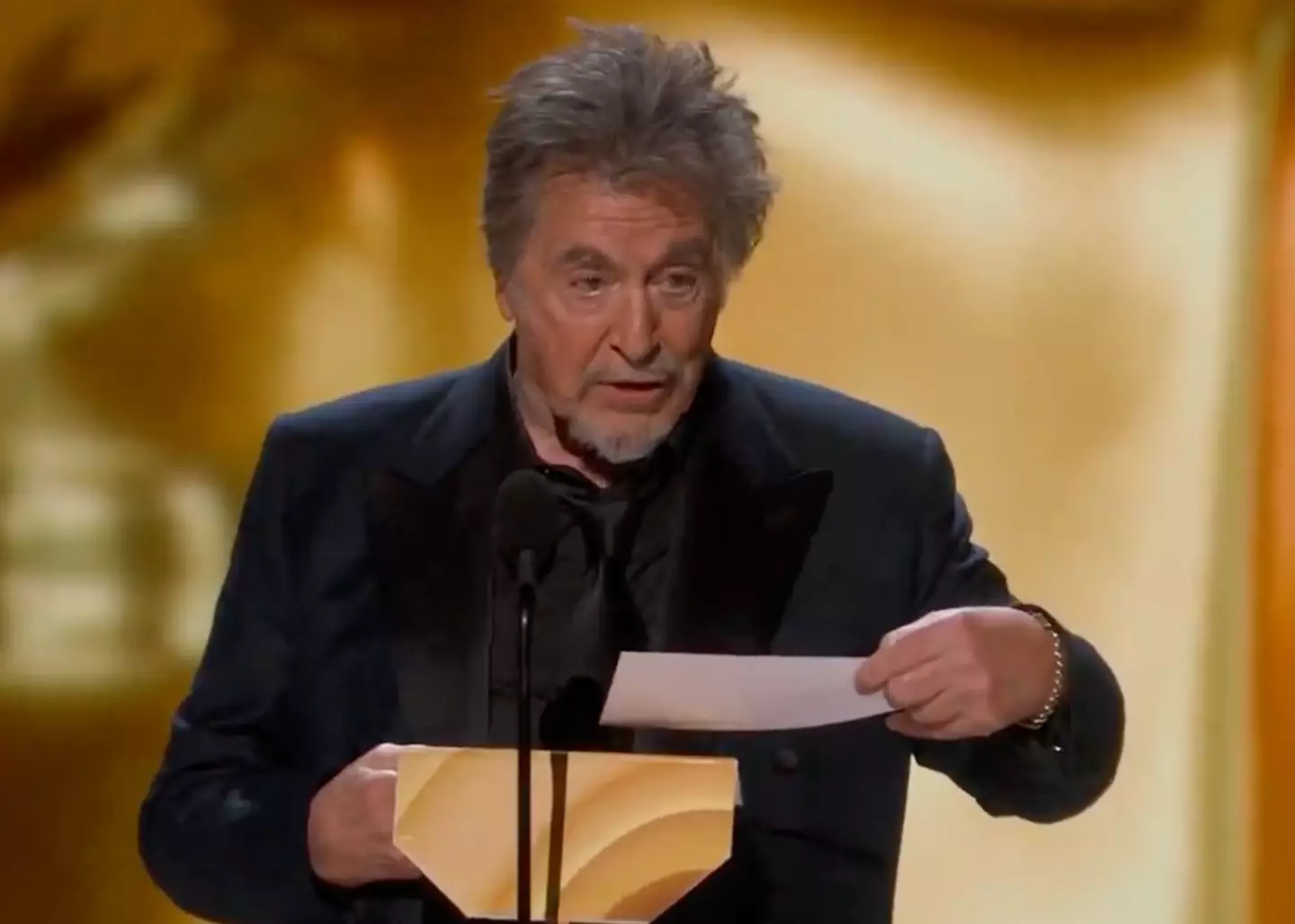 Al Pacino has now apologized to anyone who may have felt 'slighted'.