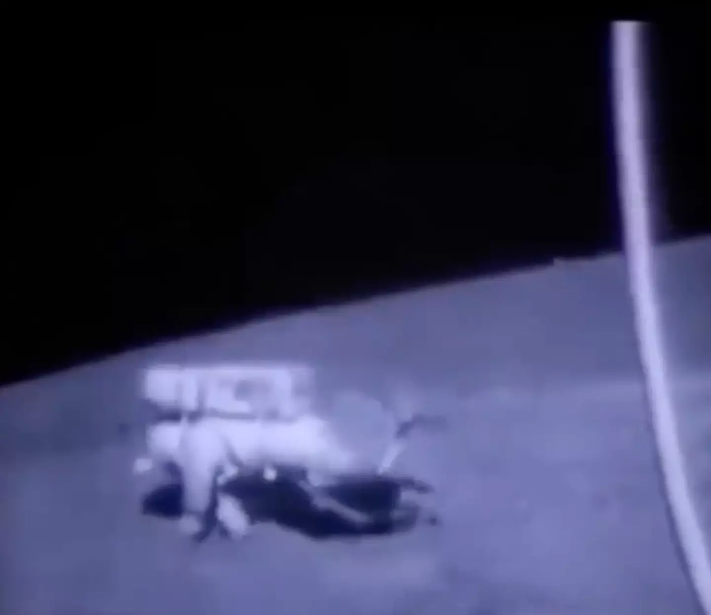 Stay on your feet, lads. (X/Historic Videos/NASA)