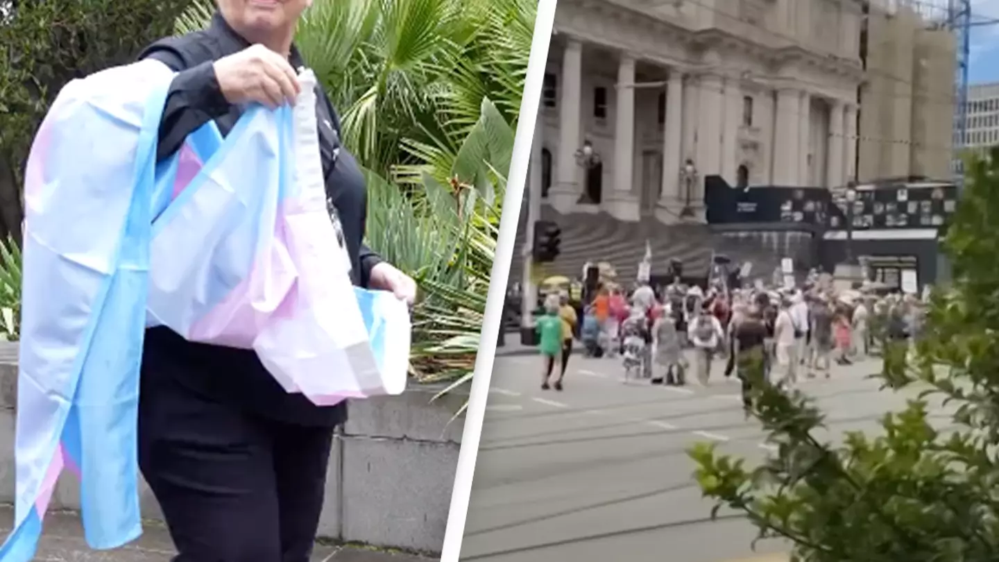 Victorian Premier raises the trans flag above parliament following anti-trans protests