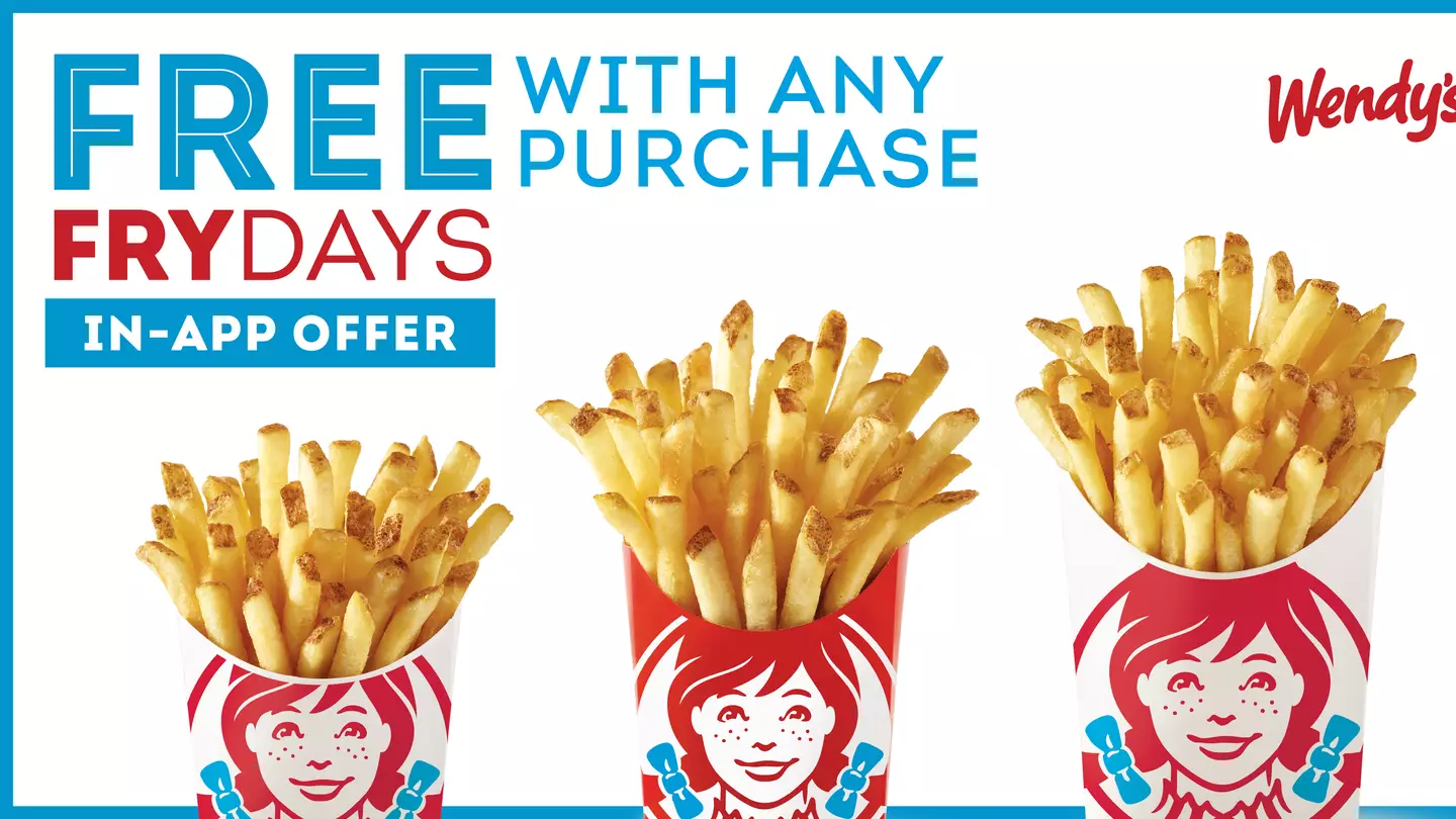 You can now get free fries every Friday at Wendy's (Wendy's)