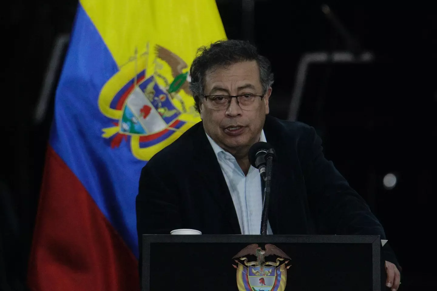 Gustavo Petro has has suggested if cocaine was legalized the 'business' of drug trafficking could be 'easily dismantled' (ANDREA ARIZA/AFP via Getty Images)