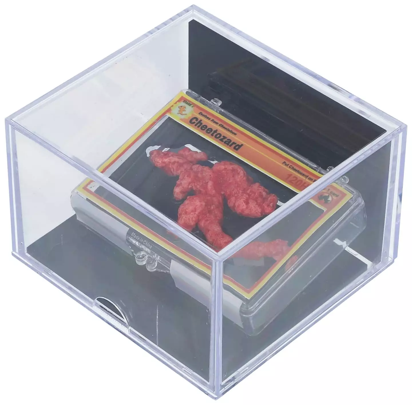 The Charizard-shaped potato chip fetched for $72,000, which rose to $87,840 after a buyer's premium (Goldin Auctions)