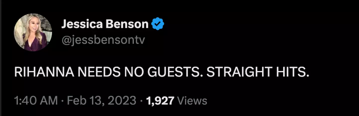 She had opportunity to bring people out, but did it all herself.