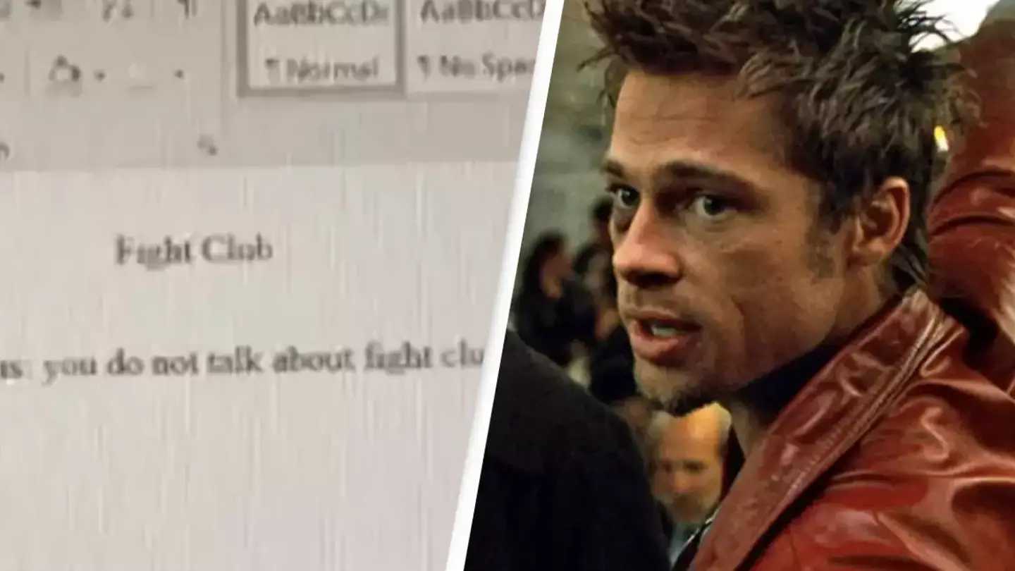 Teacher responds after giving student a perfect grade for handing in 19-word Fight Club essay