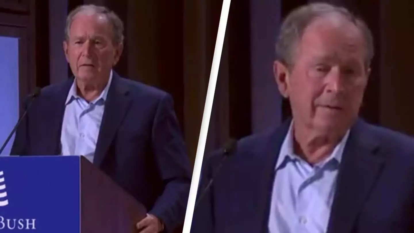 George W. Bush Condemns ‘Brutal Invasion Of Iraq’ In Speech Blunder