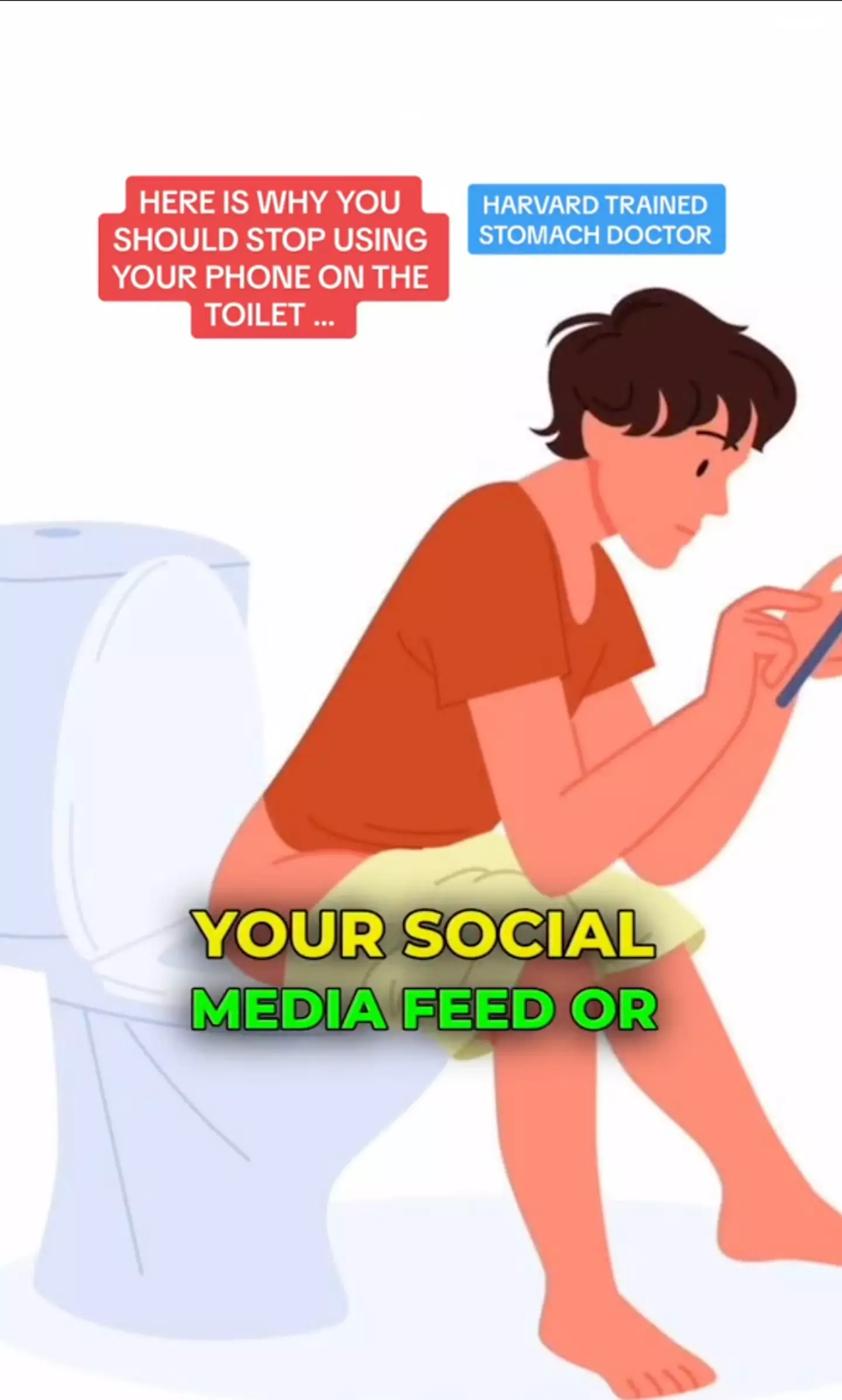 Using your phone on the toilet can have big impacts (TikTok/@DrSethiMD)