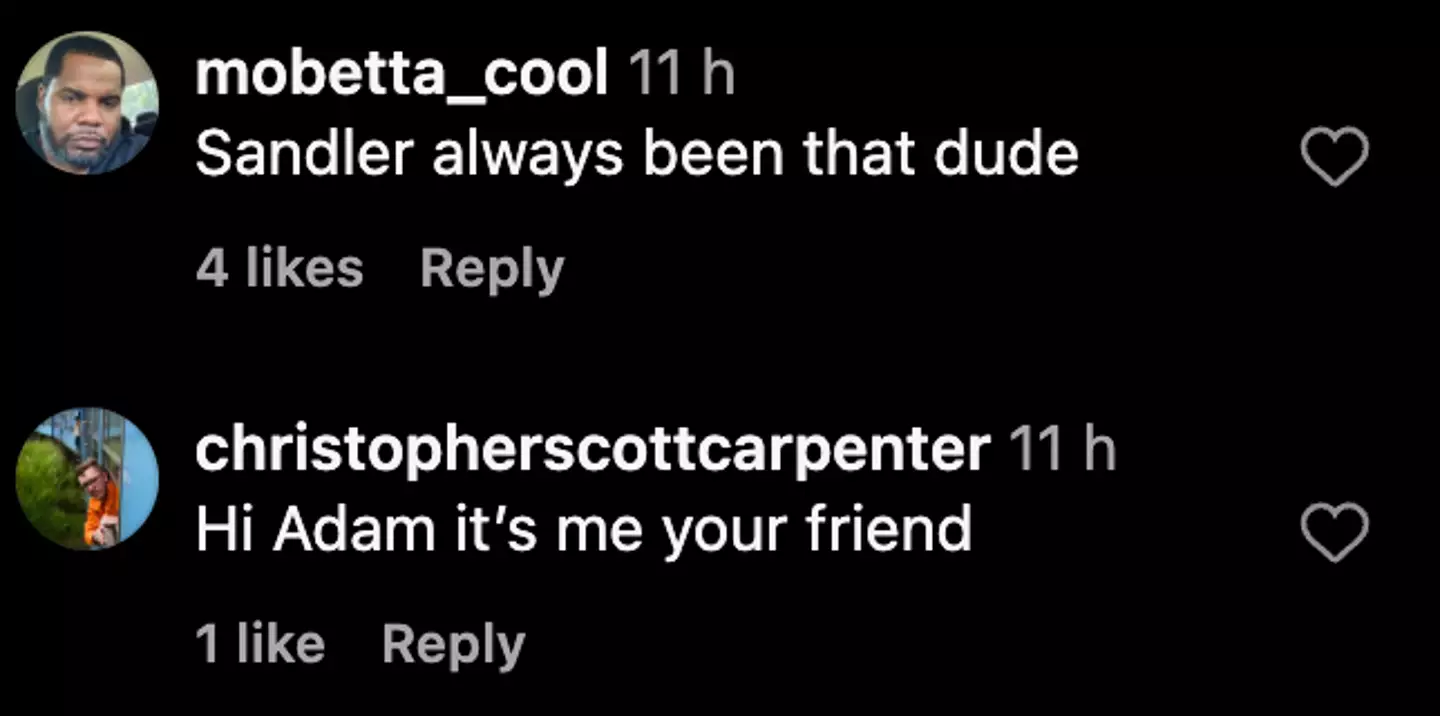 People love how Adam Sandler includes his friends in his productions.