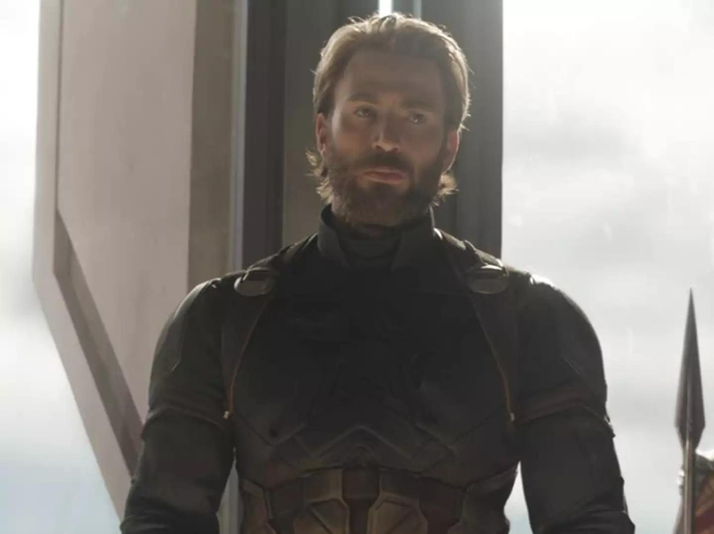 Chris Evans plays Captain America.