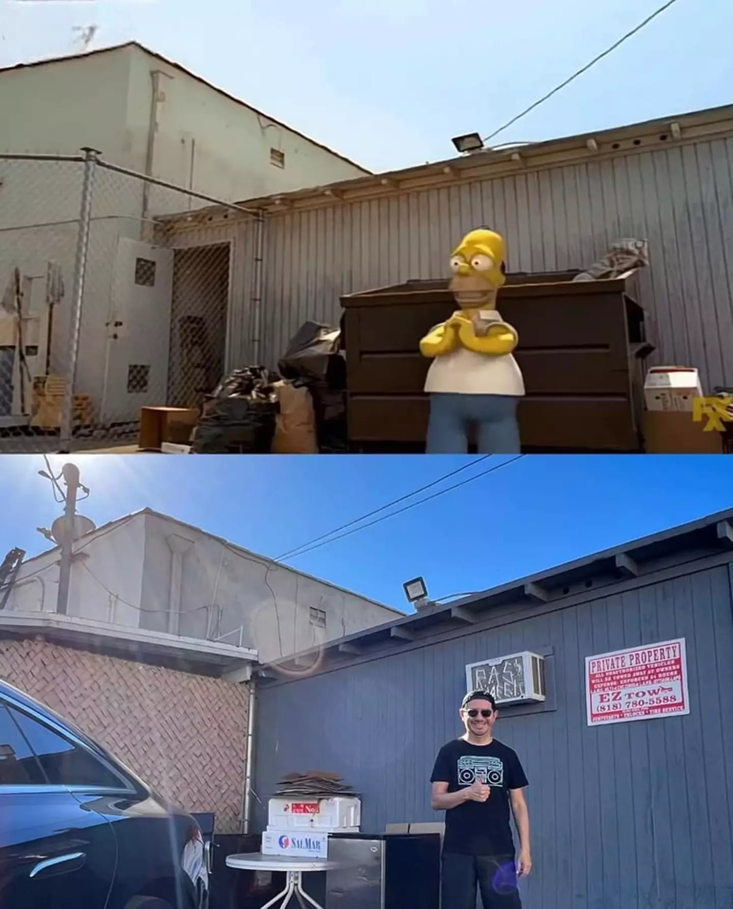 The fan posted a before and after picture.