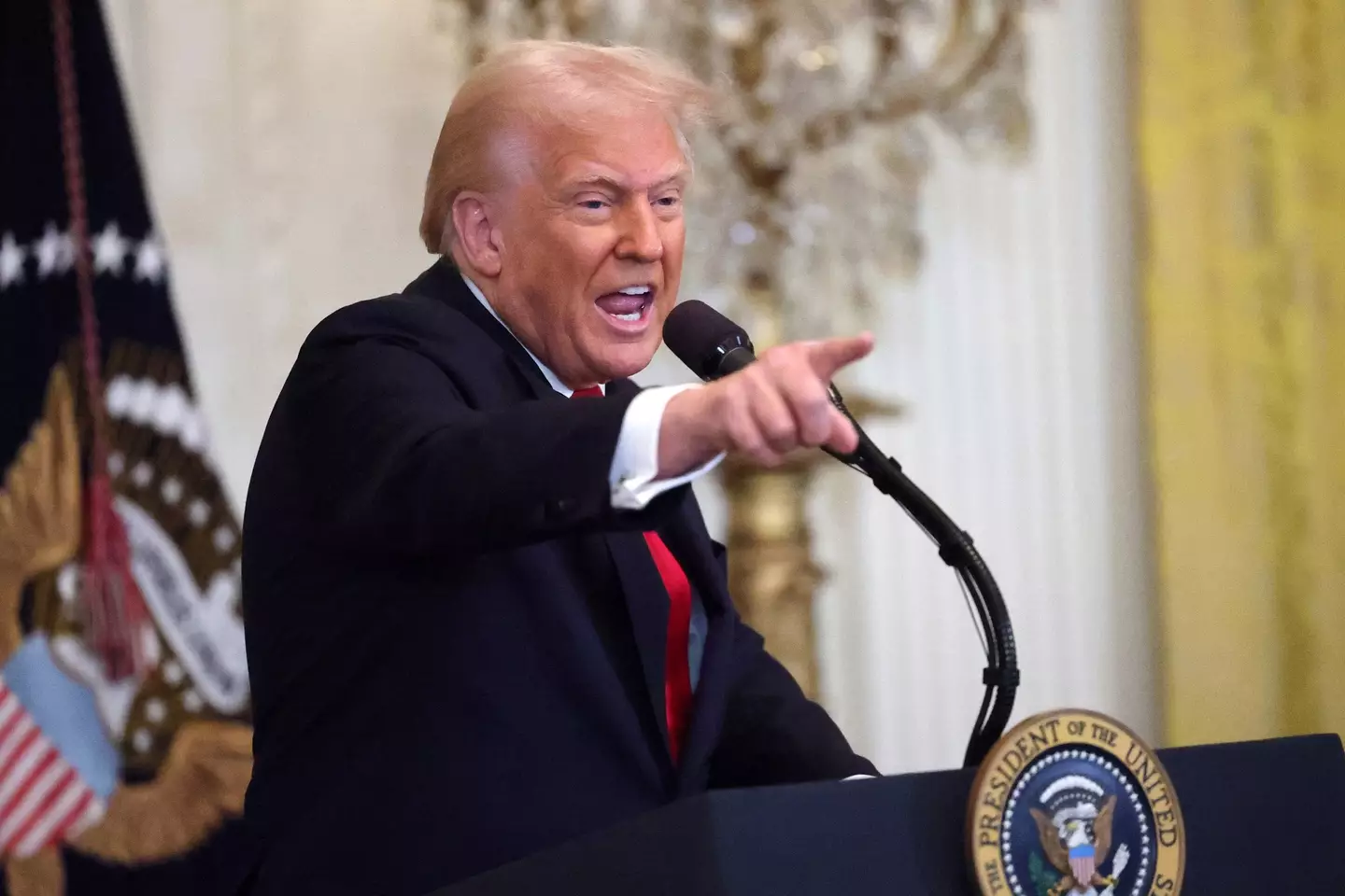 Donald Trump admitted he was 'very angry' with Putin's comments (Win McNamee/Getty Images)
