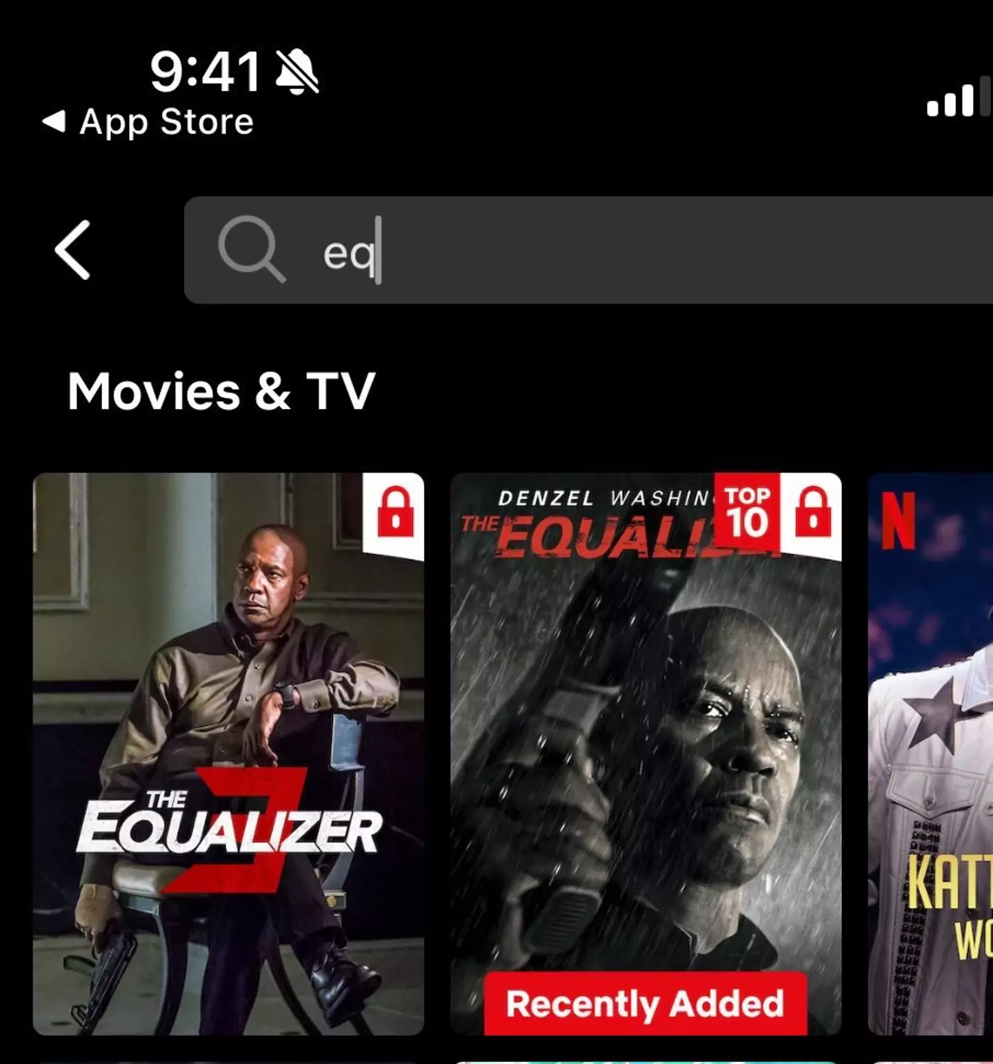 Some titles appear 'locked' (Netflix/ X/ @itsKARY_)
