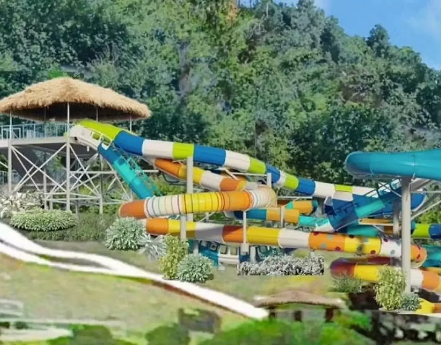 Now a water park is set to be introduced this summer.