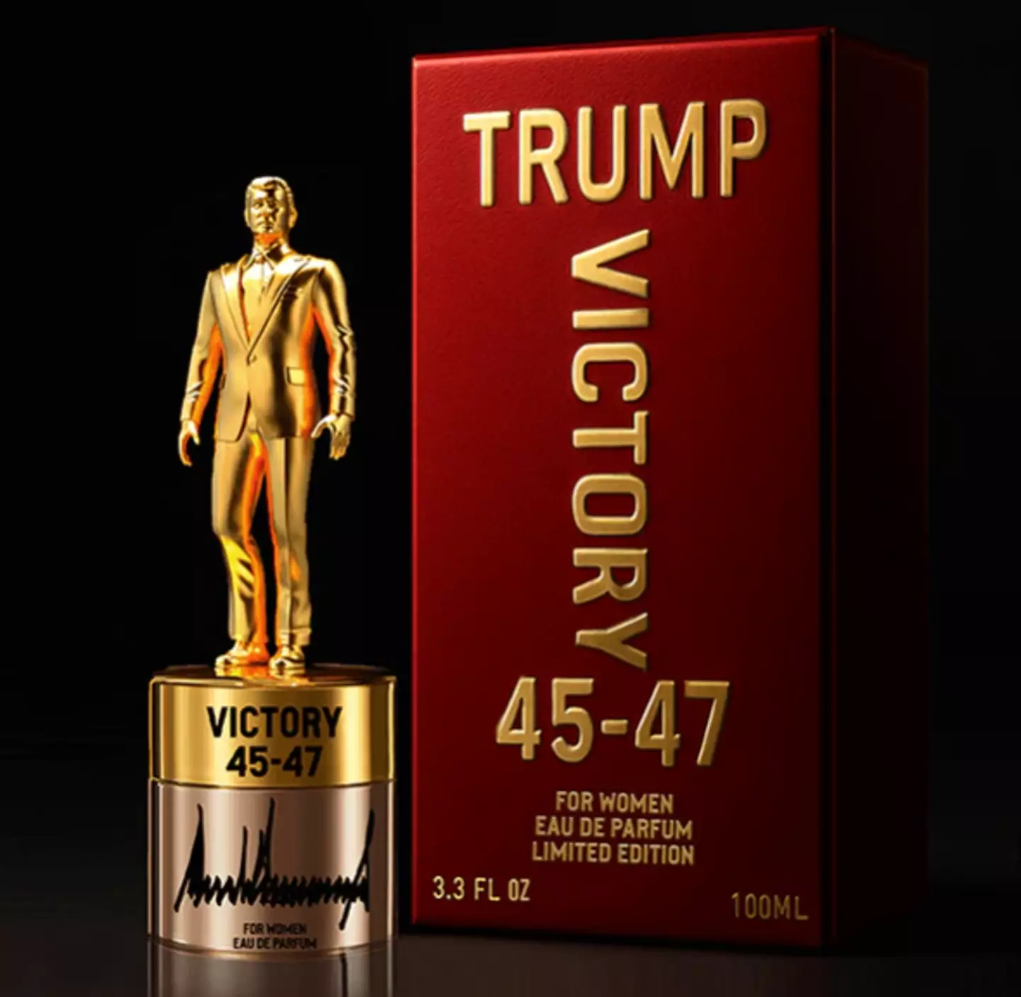 Some of the Trump fragrances come with a golden statue (gettrumpfragrances.com)
