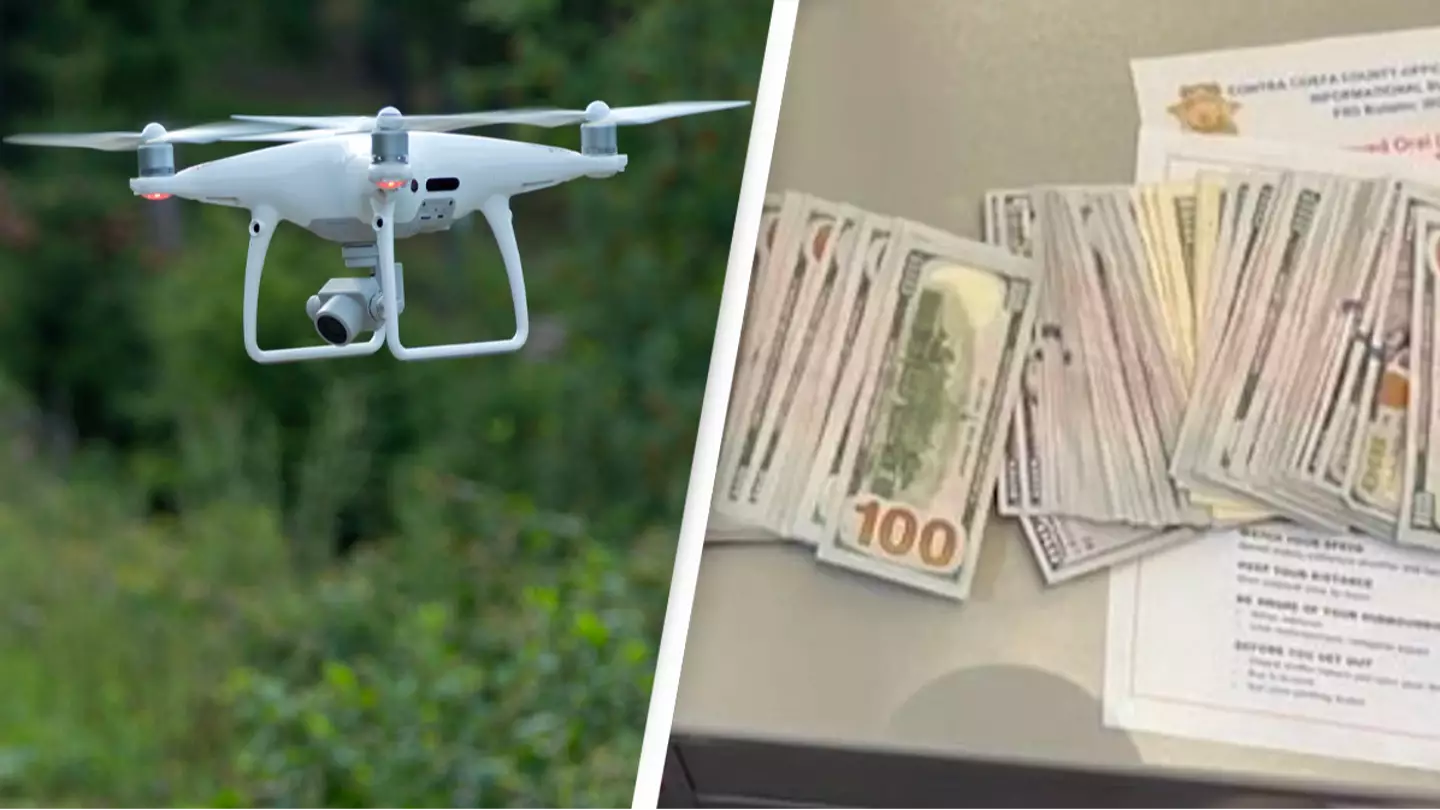 Man flying drone helps police catch teenager accused of stealing $30,000