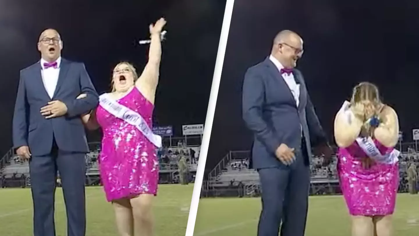 Teen with Down syndrome cries after being named Homecoming Queen