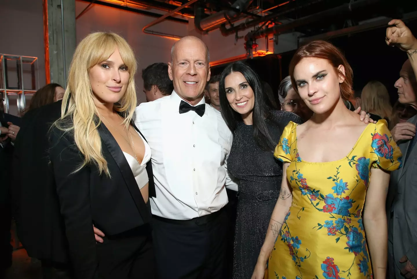 Bruce Willis and Demi Moore seen with their daughters Rumer and Tallulah (Phil Faraone/VMN18/Getty Images For Comedy Central)