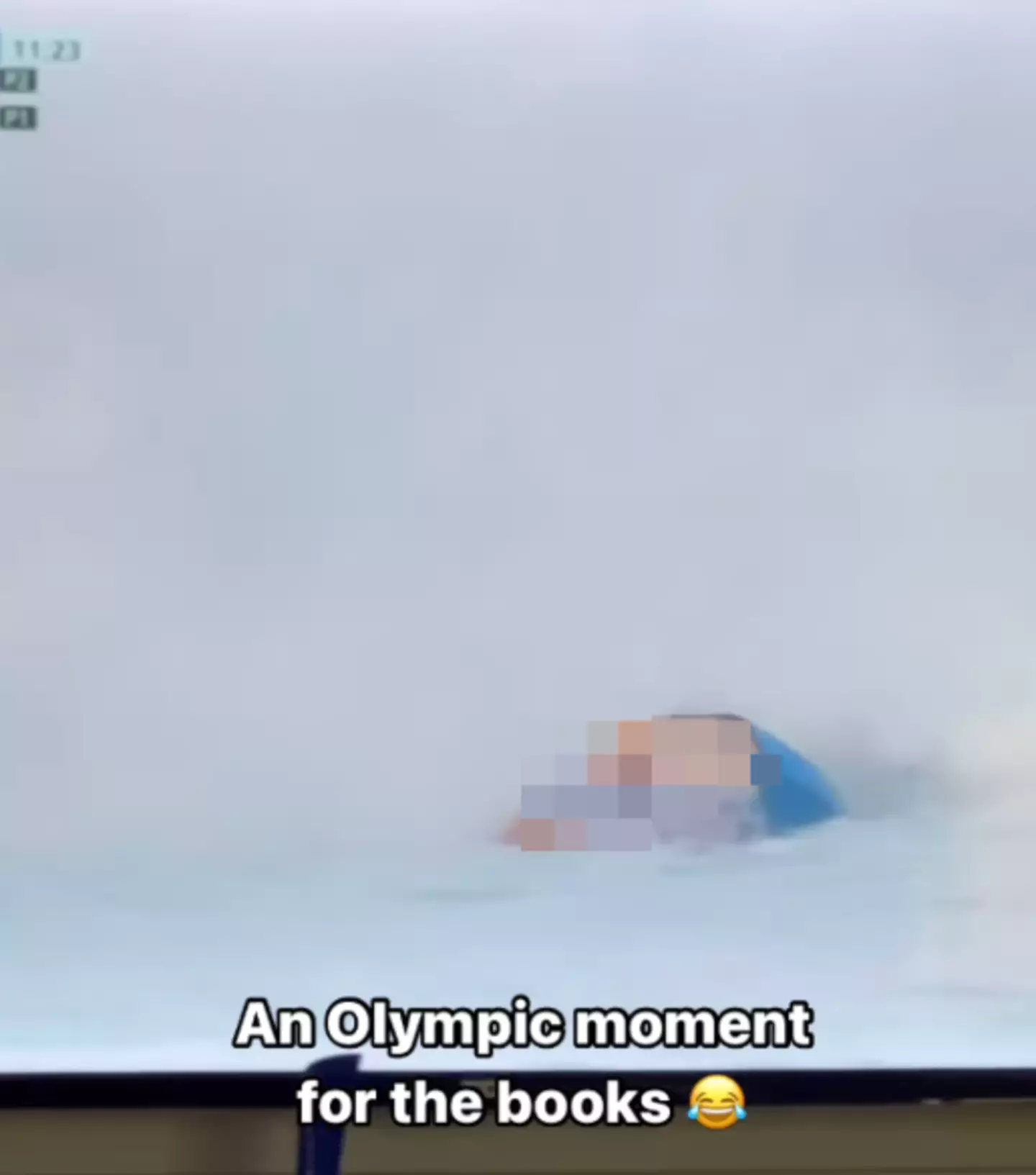 Viewers who tuned in to the Olympics surfing event got an unexpected surprise (ISASURFING/ Instagram/@tim.elter)