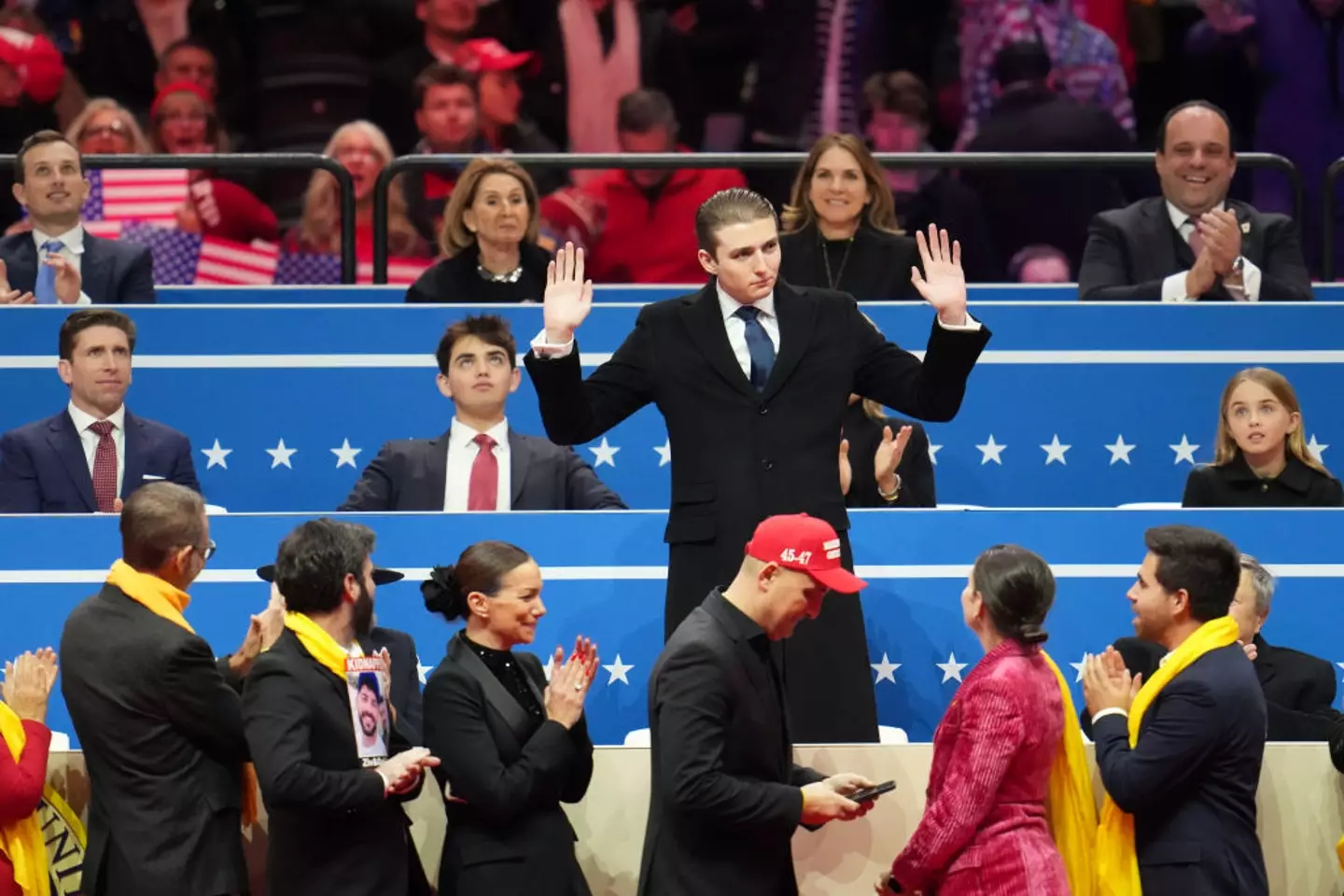 The President's son is apparently quite popular on campus (Christopher Furlong/Getty Images)
