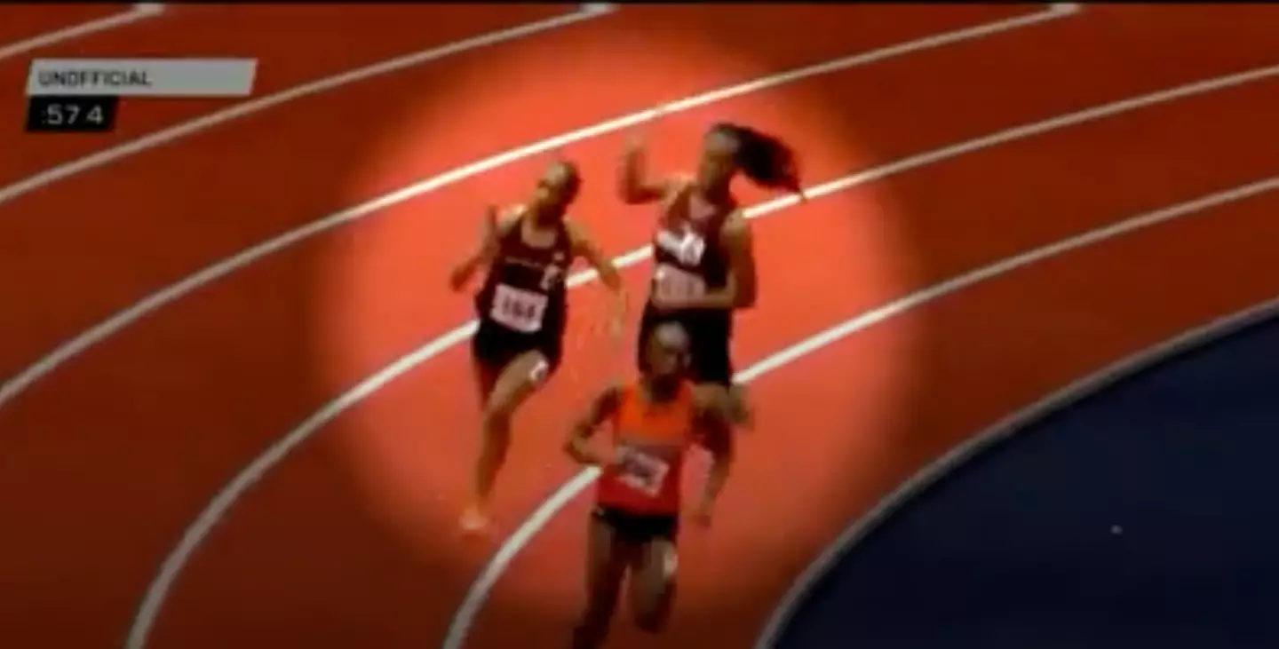 Everett appeared to strike Kaelen Tucker with a baton (ABC News)