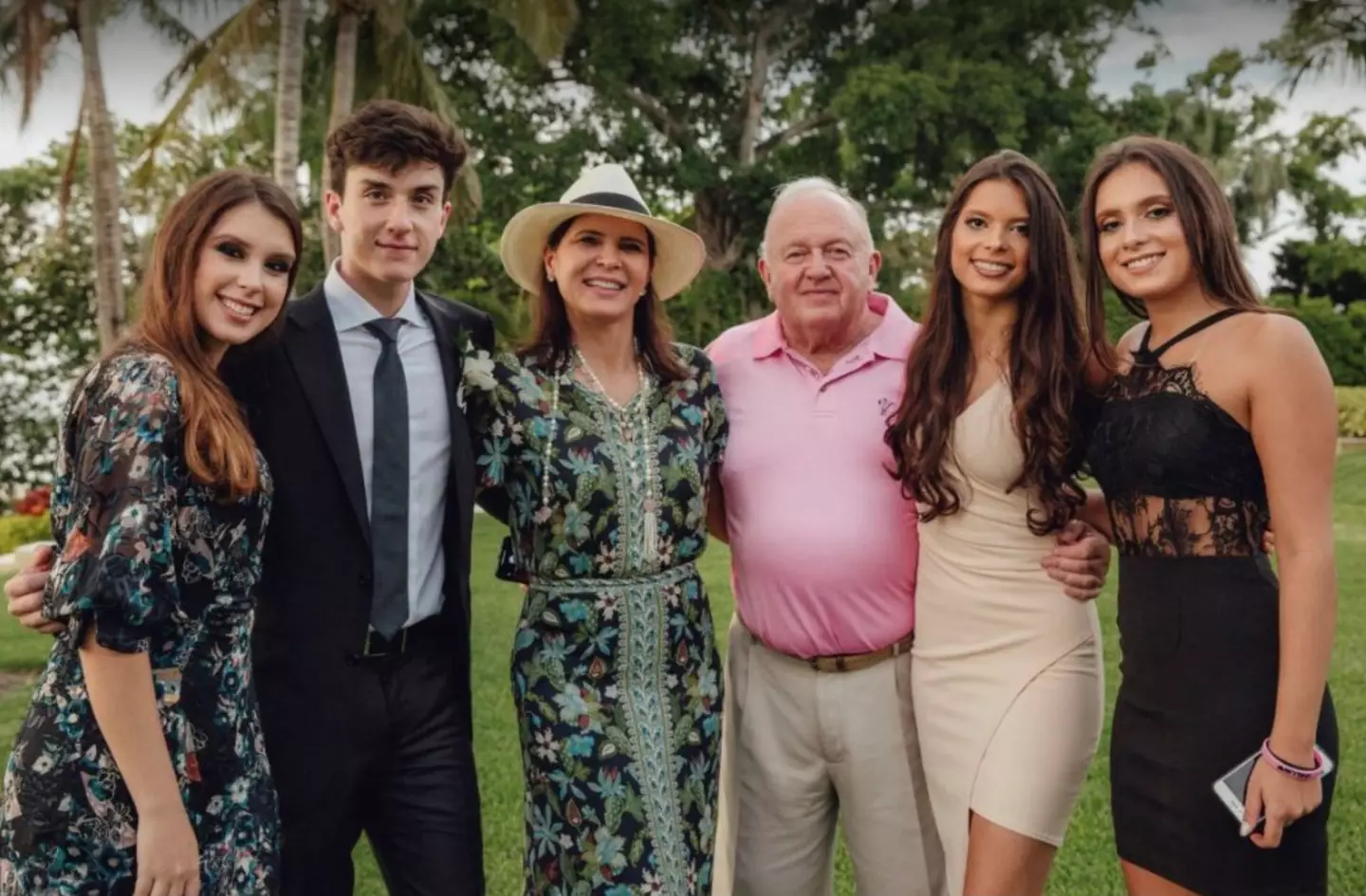 Leo Kryss, pictured with his family, was annoyed after being told $79 million was the final offer on his Indian Creek island mansion (Syracuse University)