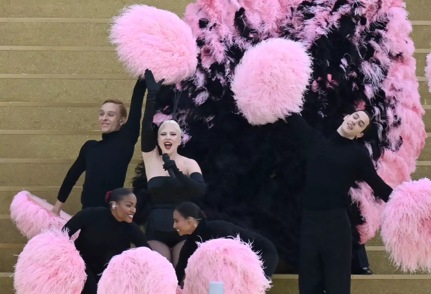 Lady Gaga performed at the opening ceremony of the 2024 Paris Olympics. (Lars Baron/Getty Images)