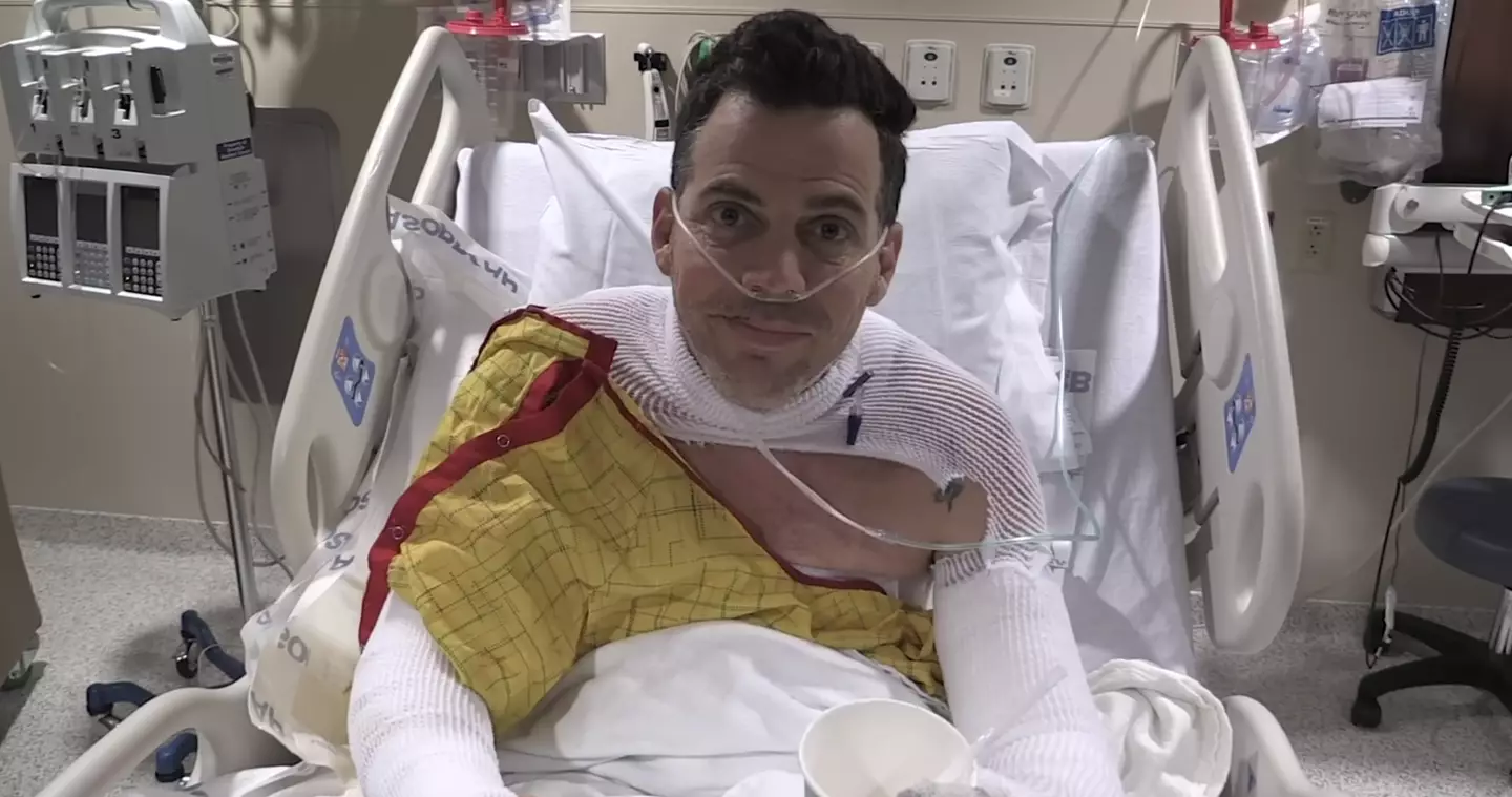 Of course, Steve-O's story ends up in hospital.