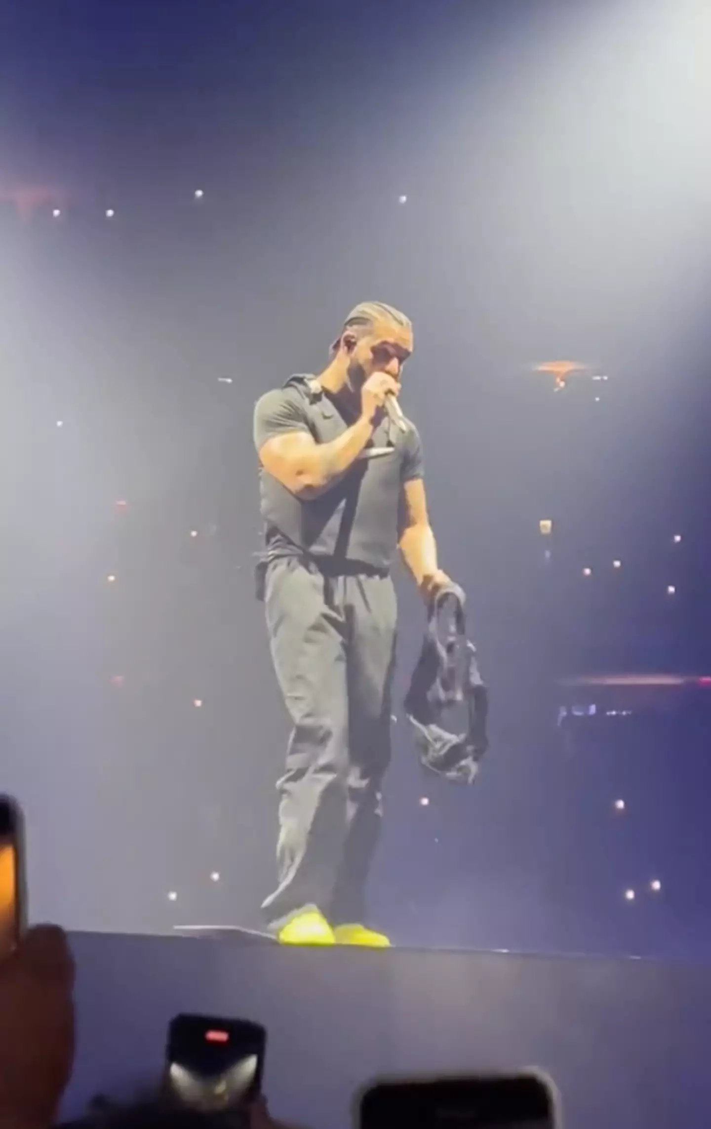 Drake catches another bra at his concert.