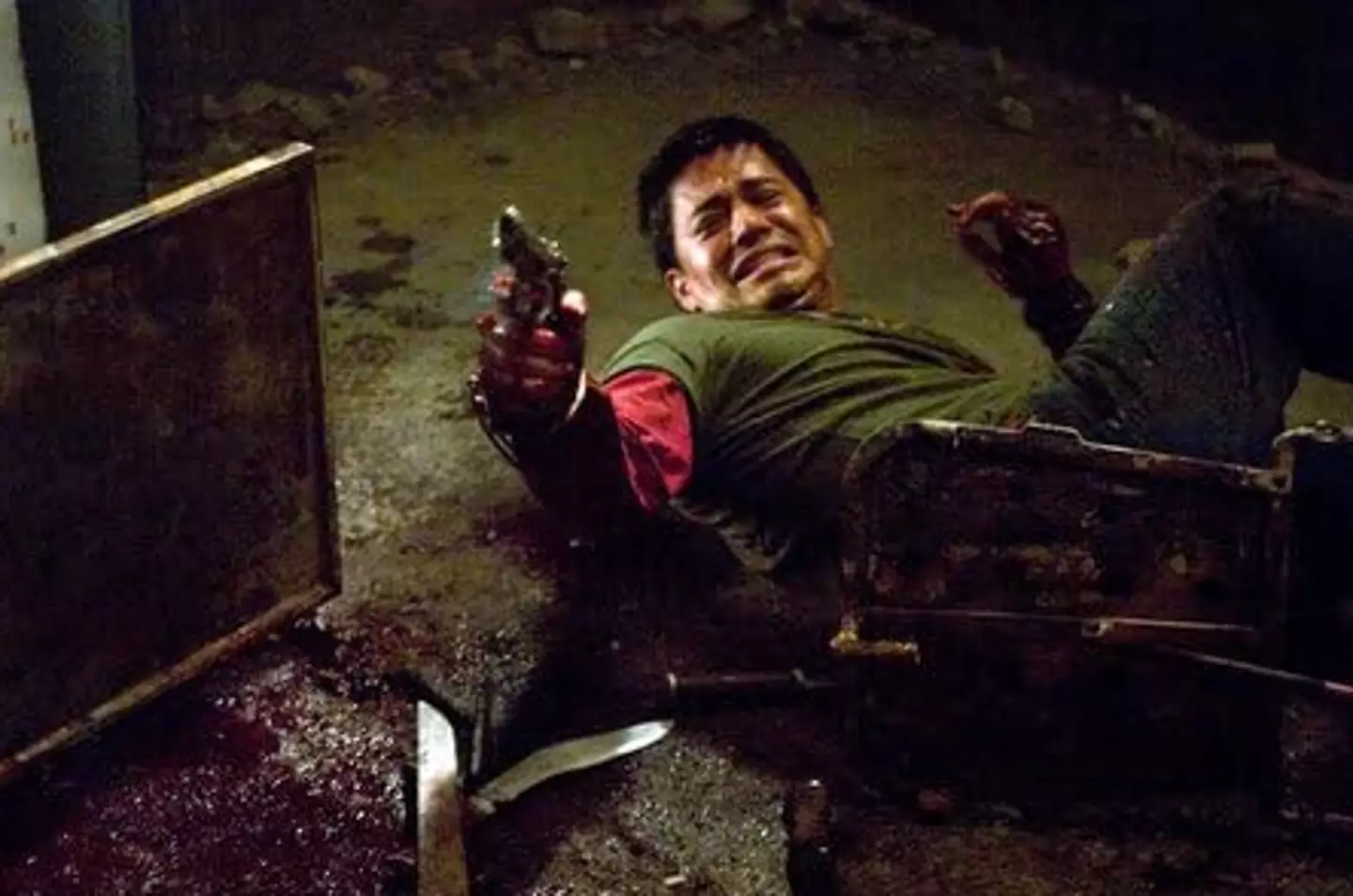 Paxton (Jay Hernandez) was put through the ringer in Hostel (Lionsgate)