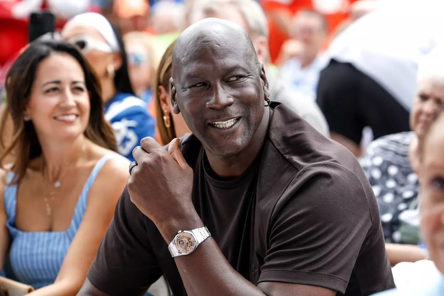 Jordan Michael's net worth is an estimated $3.5bn. We'd be smiling too (Don Juan Moore/Getty Images)