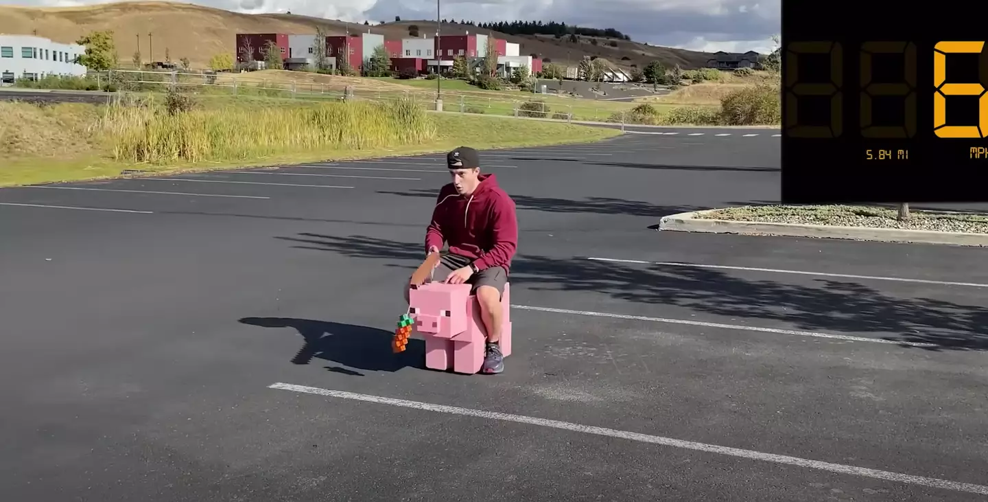 Electro tested the pig at various speeds.