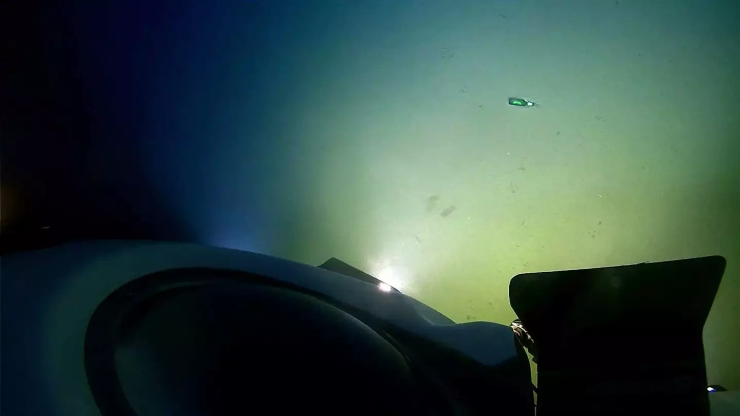 The beer bottle was found at the deepest point of the ocean.
