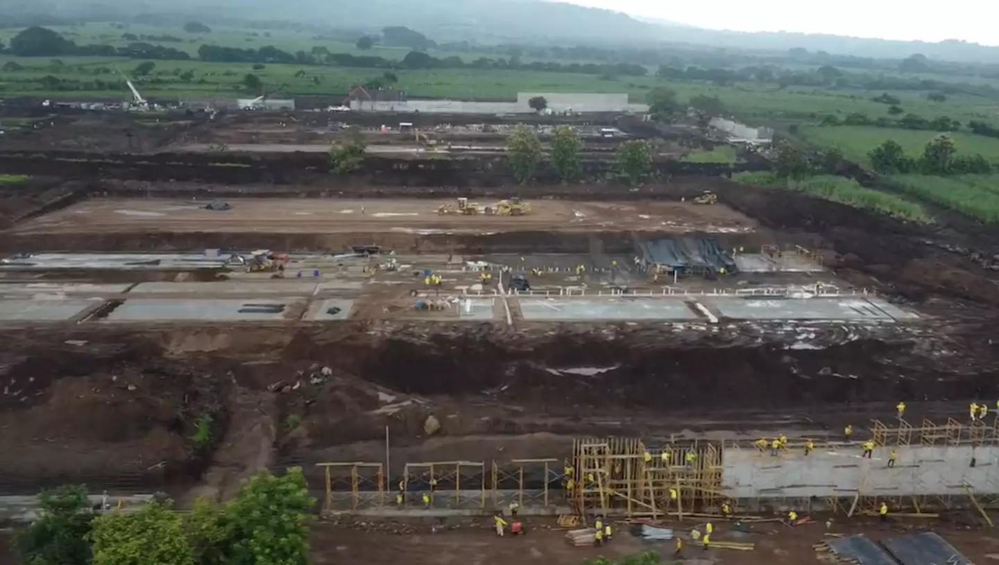 Construction for the mega prison started earlier this year.