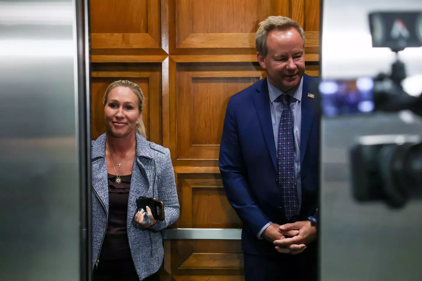 Brian Glenn has backed his partner Marjorie Taylor Greene (Anna Moneymaker/Getty Images)