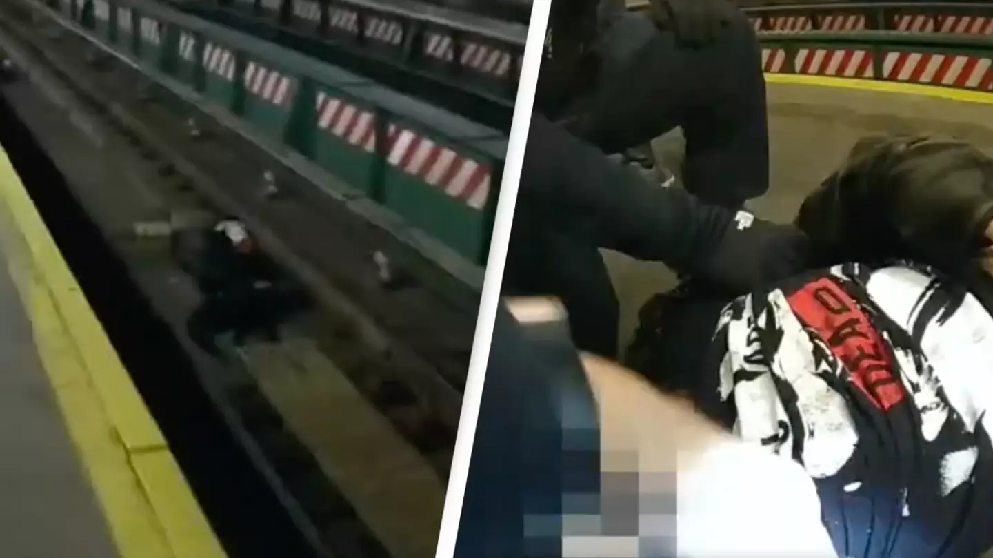 Bodycam footage captures heart-stopping moment NYPD officers rescue man who fell on subway tracks